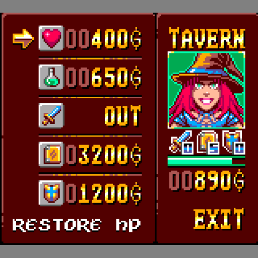 Heroes against Demons - Game Gear Edition - Tavern