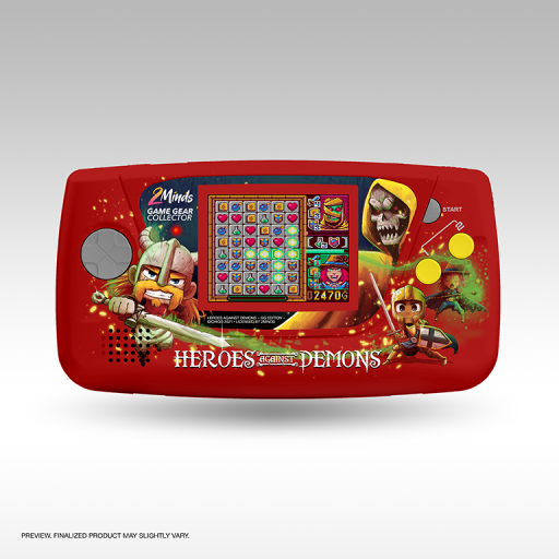 Heros Against Demons - Game Gear - Edition Limitée - Coque de console unique